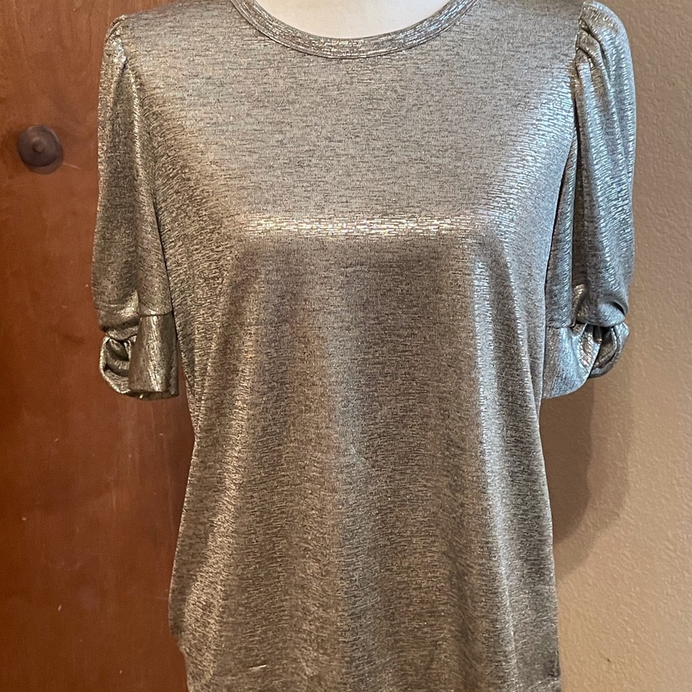 Top Silver Size S By Kim & Cami